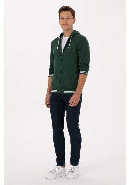 Erkek Koyu Yeşil Hırka (Örme) 50316355-VR079 fırsatları