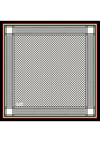 Filistin Serisi %100 Twıll Ipek - F117 - 90X90