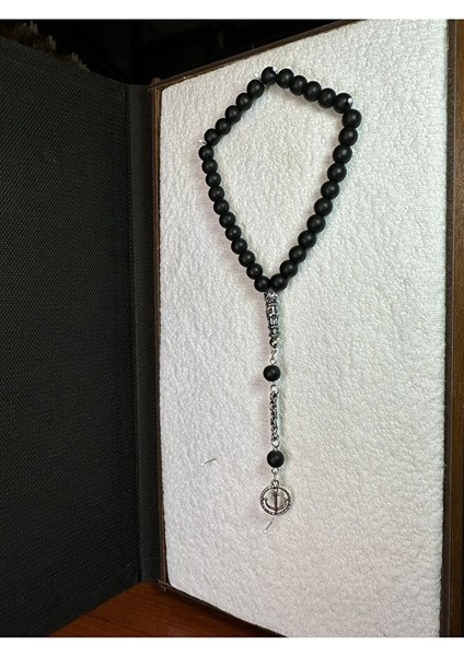 ONİKS TAŞI TESBİH KÜRE KESİM 6 MM MAT SİYAH RENKLİ HEDİYE T-283 fırsatları