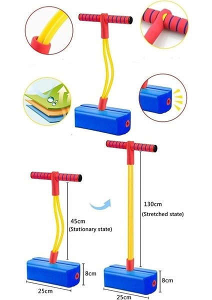 Çocuklar Için Atlama Zıplama Oyuncağı Boy Uzatıcı Eğitici Fiziksel ve Zihinsel Geliştirici Spor Oyu