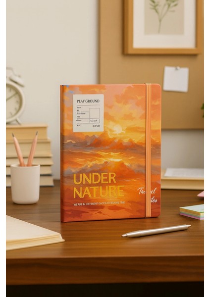 Ajanda Günlük Kareli Not Defteri Notebook Under Nature