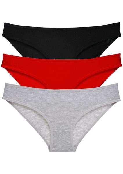 3 Adet Süper Eko Set Likralı Kadın Slip Külot 540