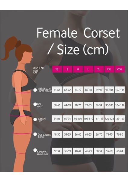 Postoperatif Abdominal/karın Korsesi - Paçalı modelleri