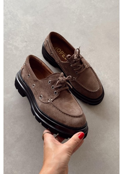 Marsilya Toprak Hakiki Deri Loafer fırsatları