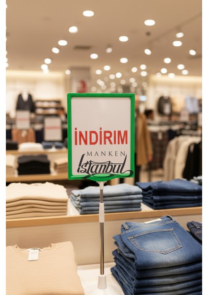 3 Adet Yeşil Beyaz A4 Ayaklı Fıyat Etiketi Çerçeveli Fıyat Etiketi Eşek Askılık Etiketi fırsatları