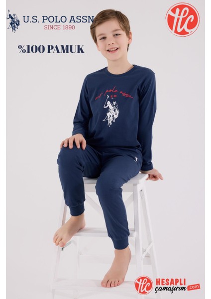 Garson Erkek Çocuk %100 Pamuklu 4 Mevsim Kumaş Uzun Kollu Pijama Takım