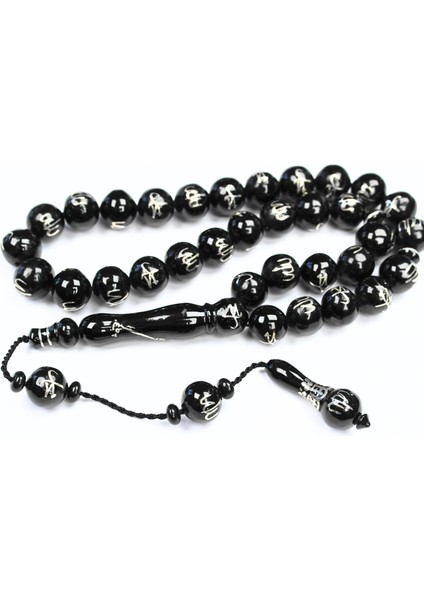 Oltu Taşı Allah Muhammet Arapça El Işçiliği Tespih indirimleri