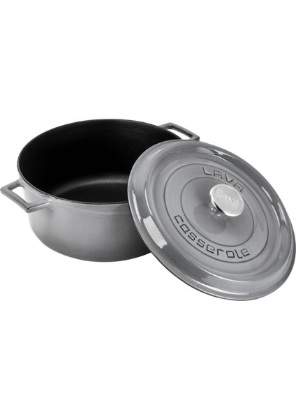 Yuvarlak Döküm Trendy 28 cm Tencere Gri fiyatları