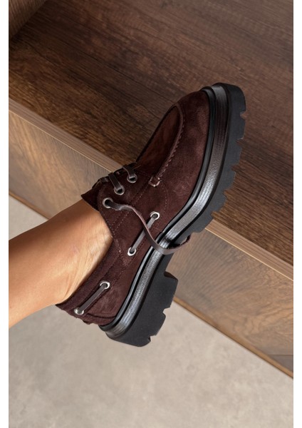 Marsilya Kahverengi Hakiki Deri Loafer