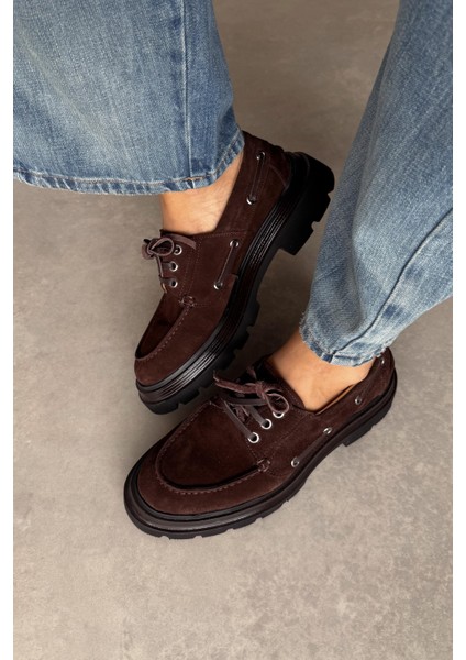 Marsilya Kahverengi Hakiki Deri Loafer fırsatları