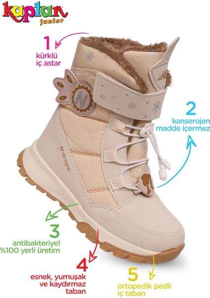 Kız Çocuk Kürklü Kar Cırtlı Bot Pndrk 650 fiyatları