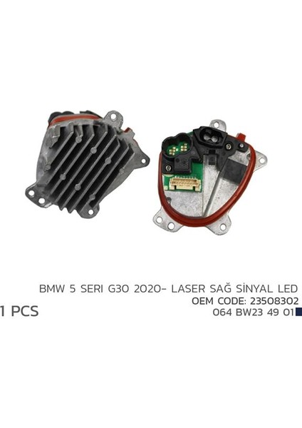 BMW 5 G30 2020- LASER SAĞ SİNYL LED MODÜL 23508302 23508302