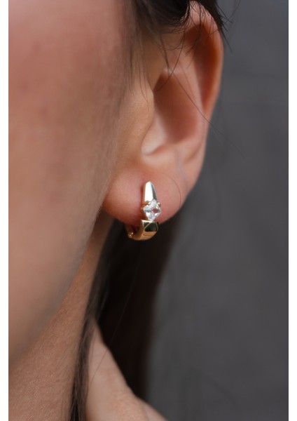 Zirkon Taşlı Minimal Çelik Küpe fiyatları