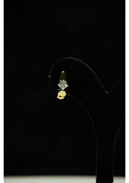 Zirkon Taşlı Minimal Çelik Küpe indirimleri