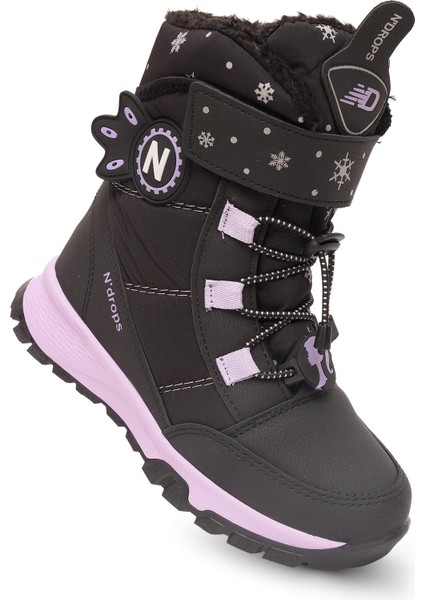 Kız Çocuk Kürklü Kar Cırtlı Bot Pndrk 650