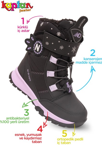 Kız Çocuk Kürklü Kar Cırtlı Bot Pndrk 650 fiyatları