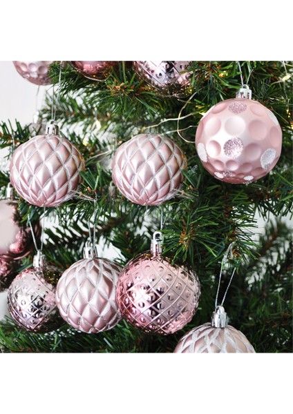 Yılbaşı Ağacı Süsleme Topları Seti 24 Adet Şampanya Rengi fiyatları