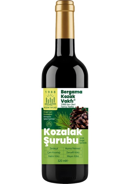 Bergama Vakfı Kozalak Şurubu 320 ml fiyatları