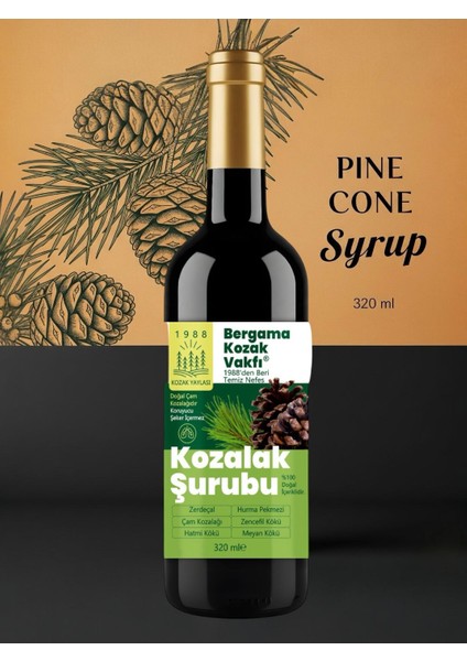 Bergama Vakfı Kozalak Şurubu 320 ml fırsatları