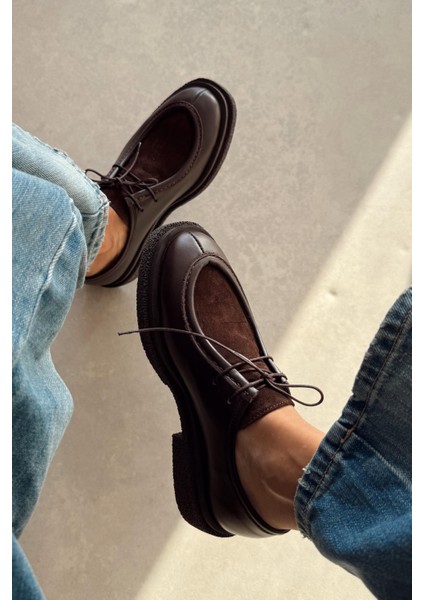 Muse Kahverengi Hakiki Deri Loafer