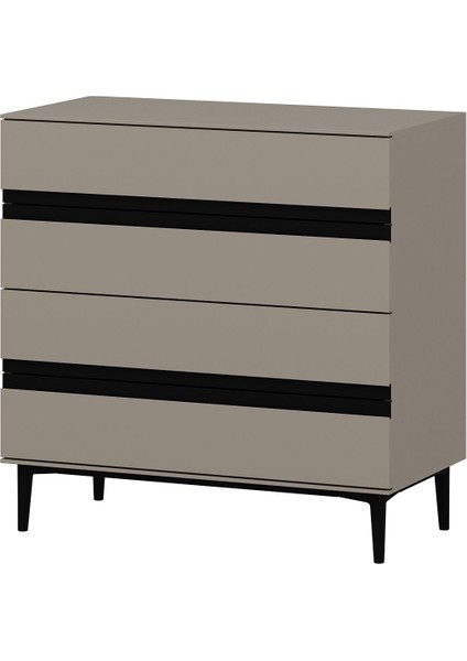 Star Şifonyer 4c Soft - Kumtası Siyah indirimleri