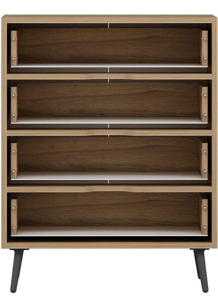 Elina Ayaklı 4 Çekmeceli Şifonyer - Dore/antrasit