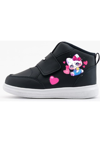 Mavi Pantalon Haylo Baskılı Siyah Bilek Bantlı Bot