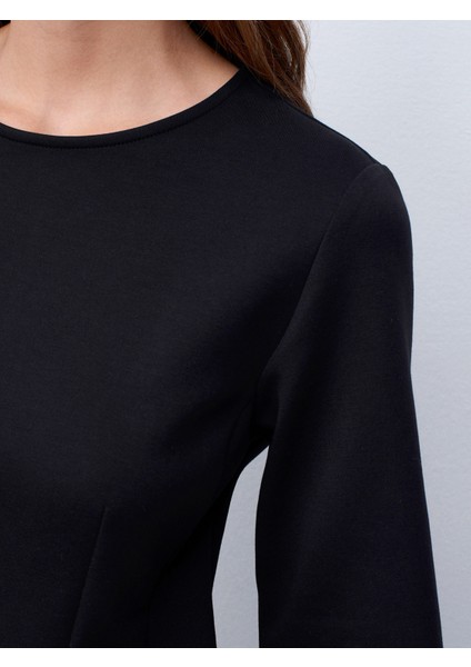 32077 Peplum Top-Siyah fırsatları