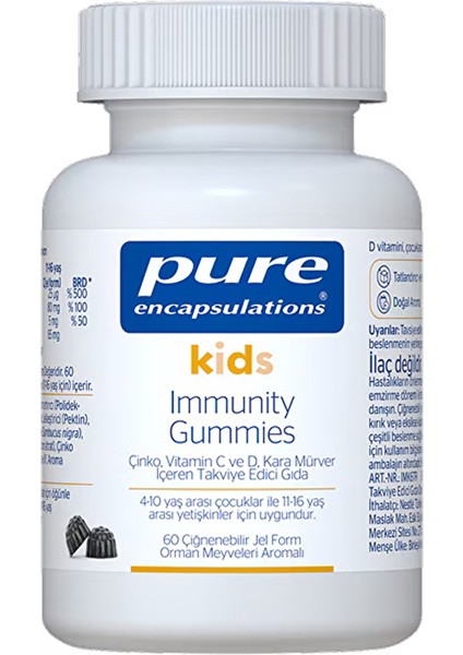 Kids Immunity Gummies 60 Çiğnenebilir Form