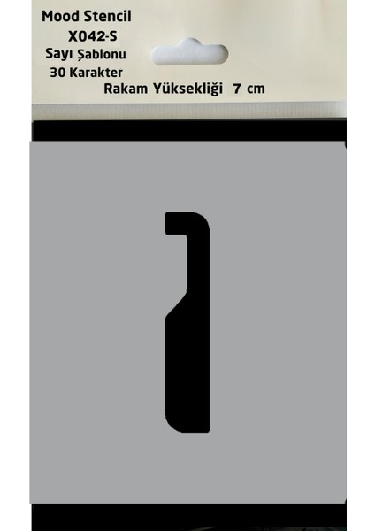 Stencil Rakam Boyama Şablonu X042-SAYI