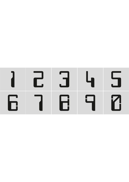 Stencil Rakam Boyama Şablonu X042-SAYI fiyatları