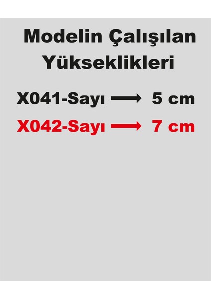 Stencil Rakam Boyama Şablonu X042-SAYI fırsatları