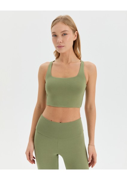 Matcha Yüzücü Yoga Bra