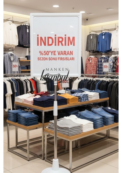 5 Adet Beyaz A5 Ayaklı Fıyat Etiketi Çerçeveli Fıyat Etiketi Eşek Askılık Etiketi fırsatları