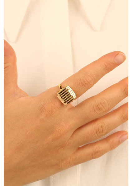 Ajda Model Modern Altın Yüzük ÇGKY0080 fırsatları