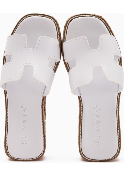 Runa Beyaz Kalın Tabanlı Kadın Terlik indirimleri