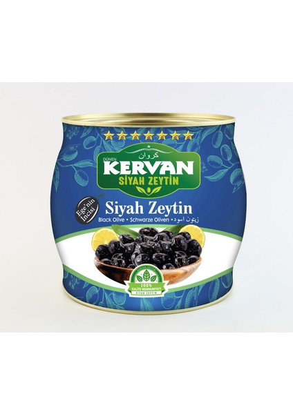 Kervan Siyah Zeytin 6 Yıldız 231-230 Duble Kalibre 1500 gr