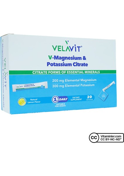 V-Magnesium & Potassium Citrate 20 Saşe