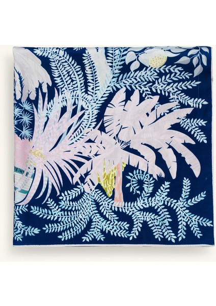 Palmiye Desenli Lacivert Fular fiyatları