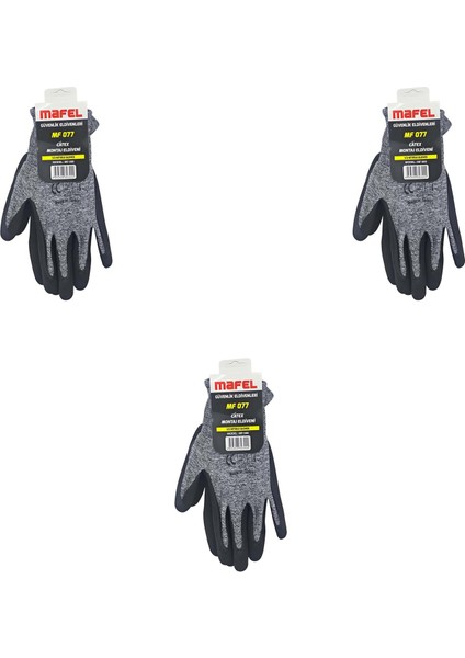 Mf-77 Nitril Iş Güvenlik Eldiven - 10/xl - 3 Çift