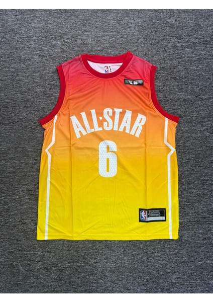 James 6 All Star Basketbol Forması Sarı-Kırmızı Micro Kumaş fiyatları