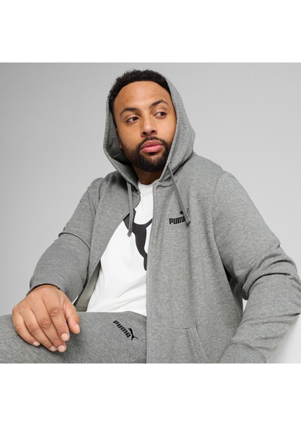 Essentials Erkek Gri Kapüşonlu Ceket fiyatları