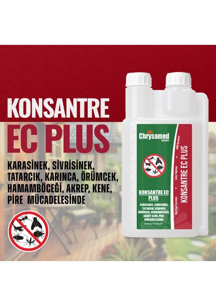 Konsantre Ec Plus 1 Lt Ölçekli Böcek Haşere İlacı