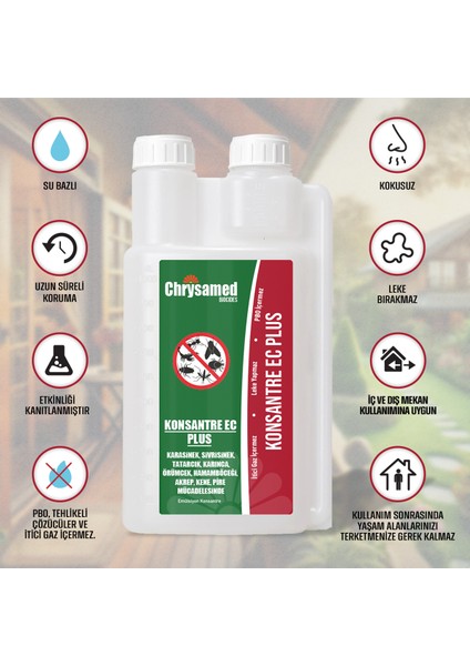 Konsantre Ec Plus 1 Lt Ölçekli Böcek Haşere İlacı fiyatları