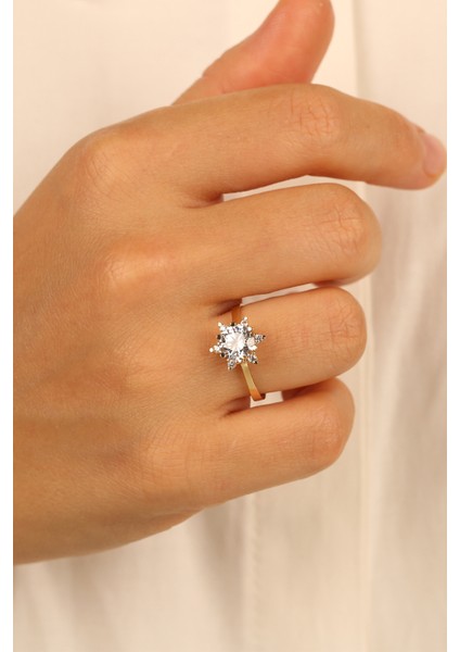 Tektaş Model Lotus Altın Yüzük ÇGKY0083 fiyatları