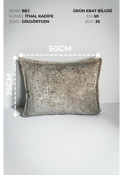 SAFARI-02 İthal Kadife Dekoratif Kırlent Kılıfı 35x50 cm – Yumuşak Dokulu Dikdörtgen Yastık ve Ev Aksesuarı modelleri