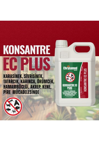 Konsantre Ec Plus 5 Lt Böcek Haşere İlacı