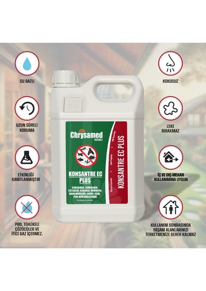 Konsantre Ec Plus 5 Lt Böcek Haşere İlacı fiyatları