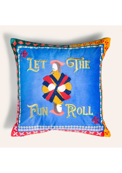 Hansı Dijital Baskılı Dolgulu Kırlent 50x50 Cm Renkli