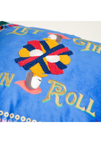 Hansı Dijital Baskılı Dolgulu Kırlent 50x50 Cm Renkli